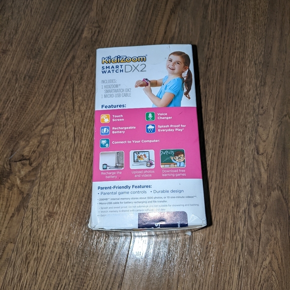 VTech 80-193810 Kidizoom Smartwatch Dx2 Dual Camera - Purple OPEN BOX - Picture 7 of 9